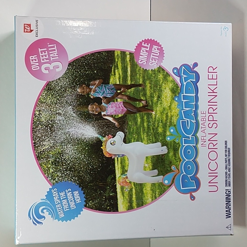 PoolCandy Inflatable Unicorn Sprinkler